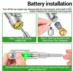 Dual Voltage Tester Pen 12-240V with LED Light