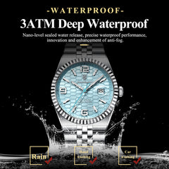 POEDAGAR High Quality Original Men Clock Waterproof Luminous Date Luxury Man Watch