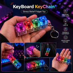 LED keyboard fidget toy designed for stress relief, focus 